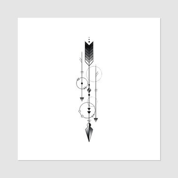 Temporary tattoo “Symmetrical arrow”