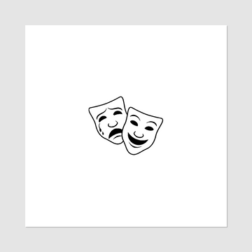 Temporary tattoo “Laughter and Tears”