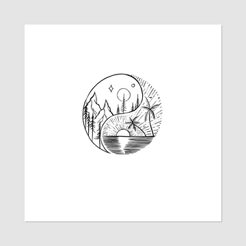 Temporary tattoo “Natural Balance”