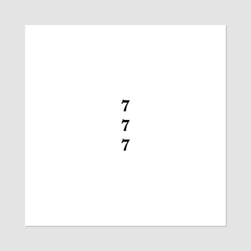 Temporary tattoo “777”
